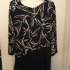 JM Collection Women's Navy Top - XXL